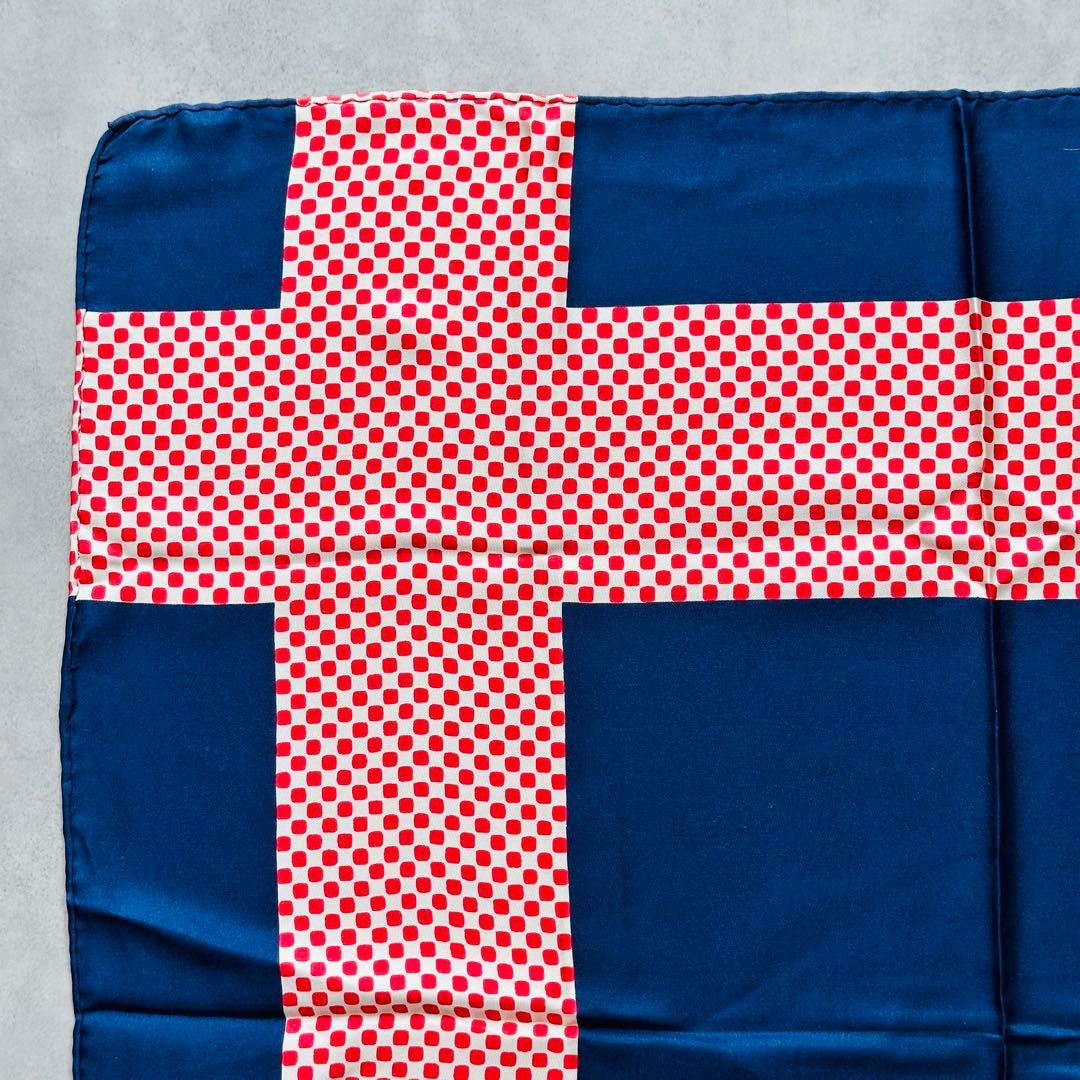 Yves Saint Laurent ヴィンテージ ドット柄 シルクスカーフ 2