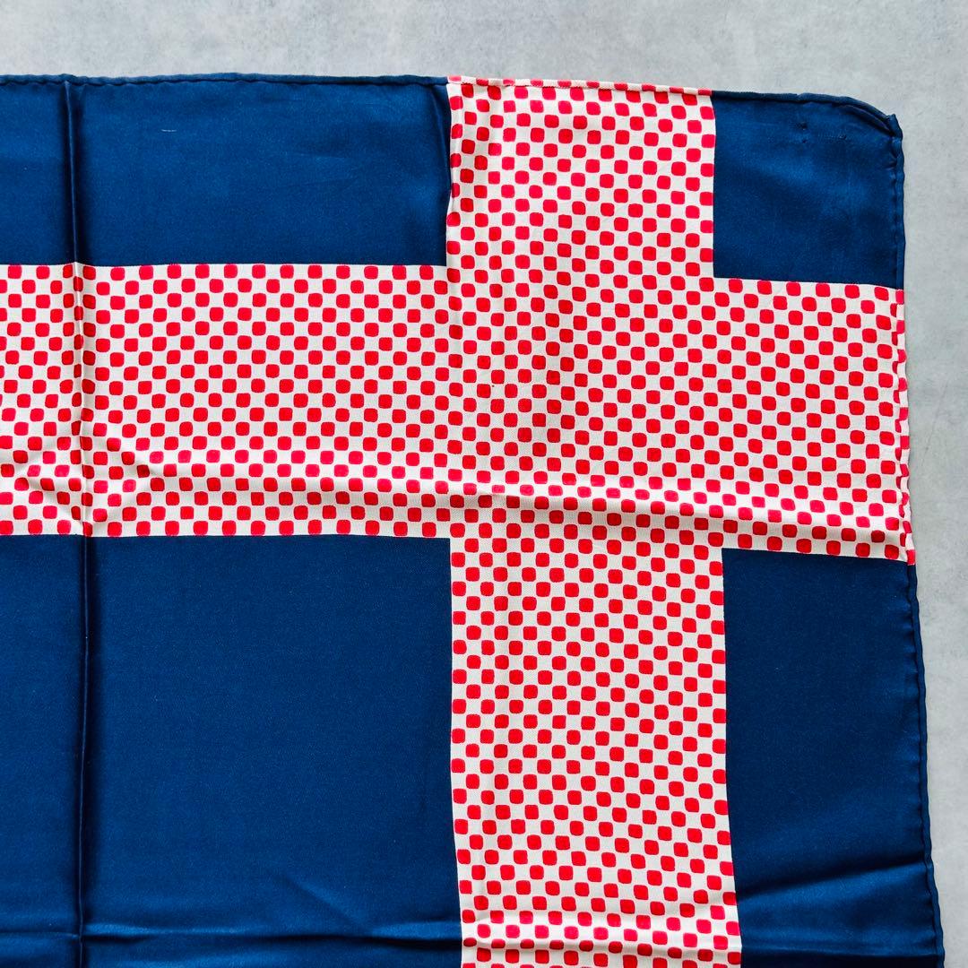 Yves Saint Laurent ヴィンテージ ドット柄 シルクスカーフ 3