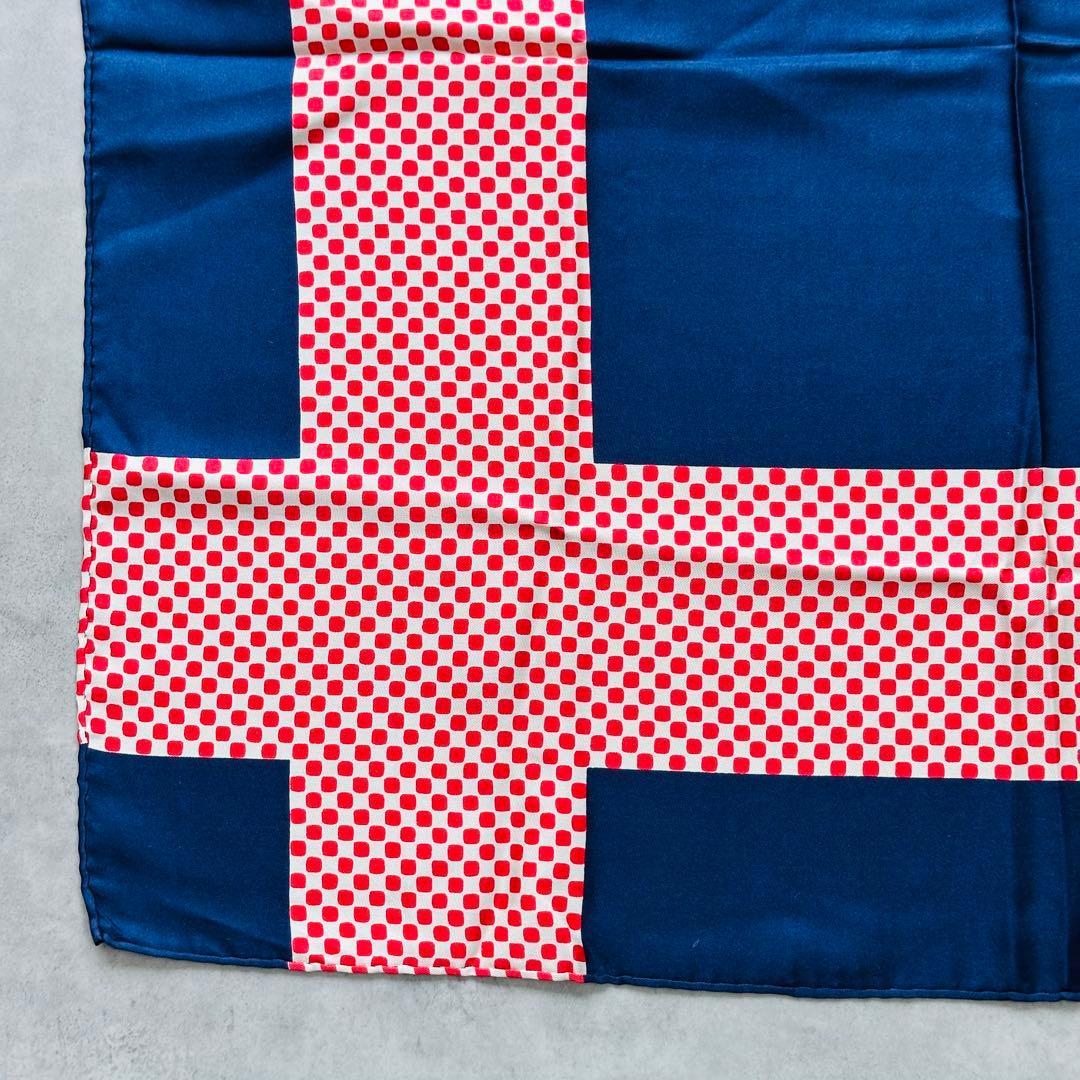 Yves Saint Laurent ヴィンテージ ドット柄 シルクスカーフ 5