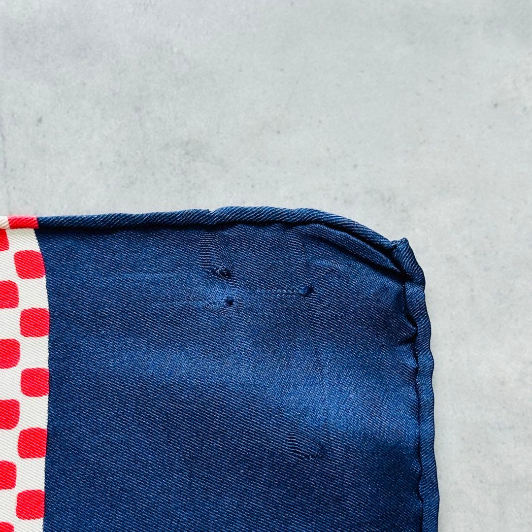 Yves Saint Laurent ヴィンテージ ドット柄 シルクスカーフ 7