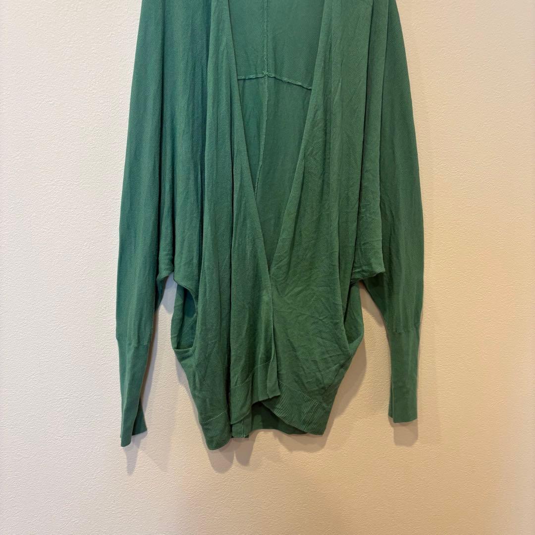 A day in the life 長袖カーディガン ドルマン 緑 グリーン 3