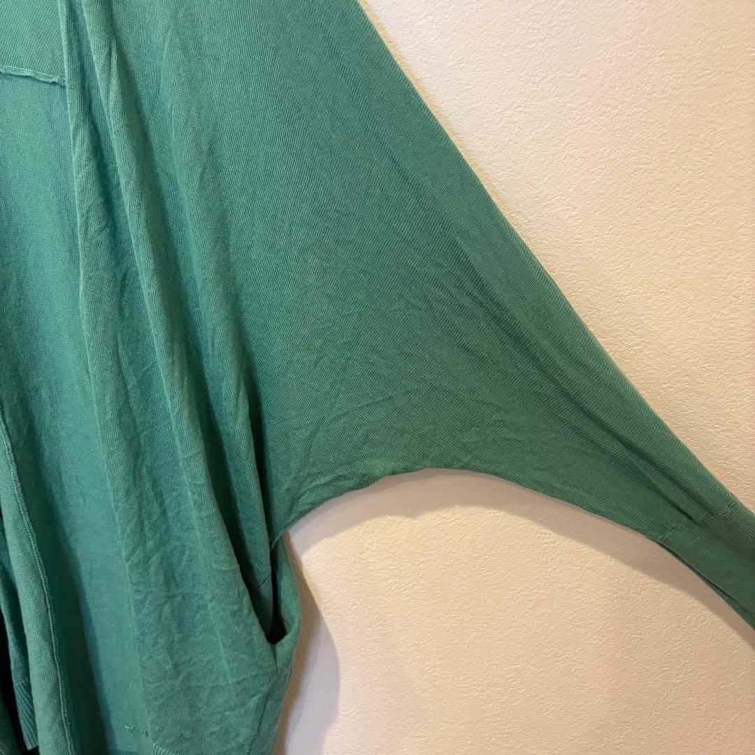 A day in the life 長袖カーディガン ドルマン 緑 グリーン 4