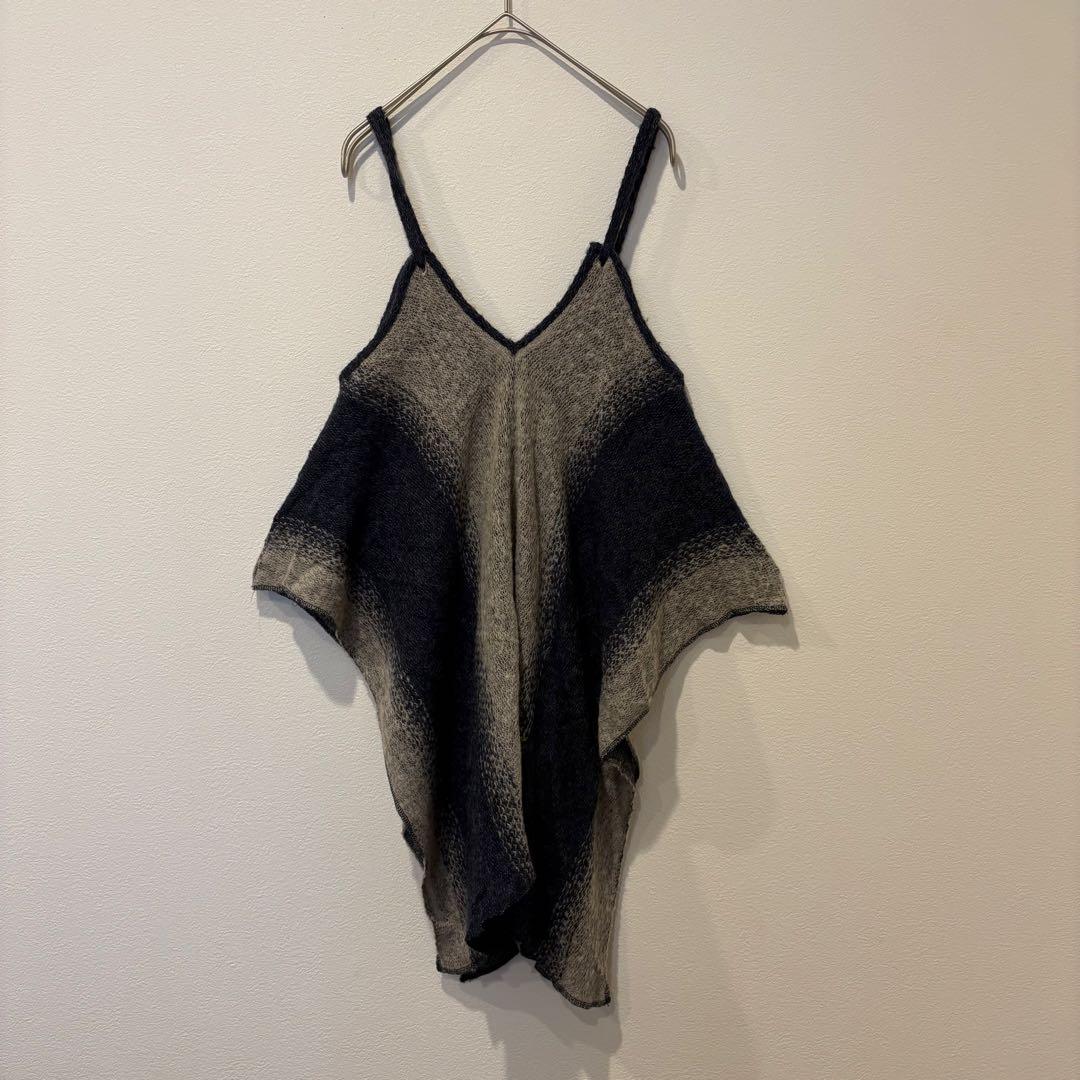 ジュイール キャミソール ニット フレア グラデーション 黒 重ね着 4