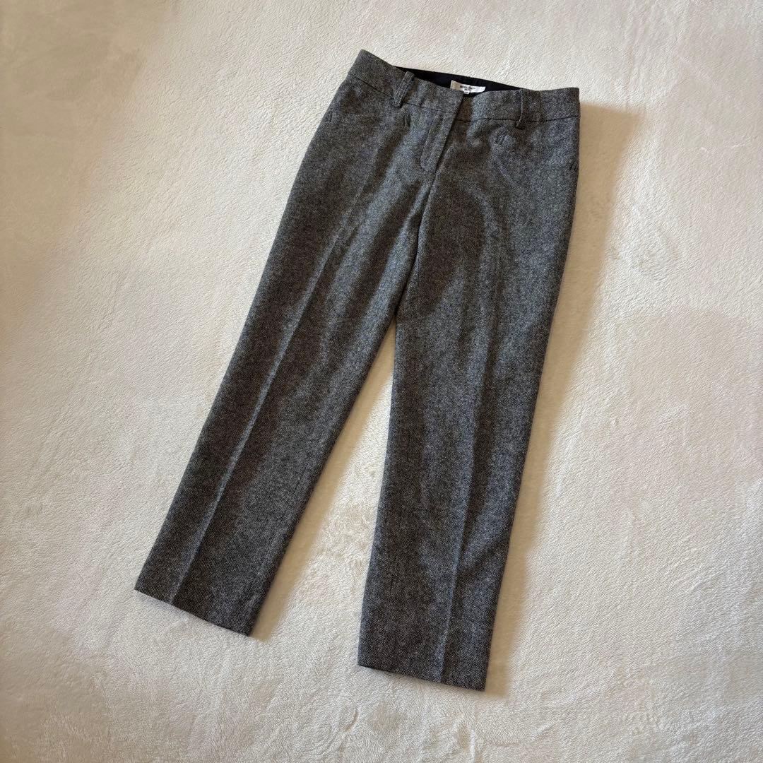 .ナチュラルビューティーベーシック テーパードパンツ グレー XS スラックス 2