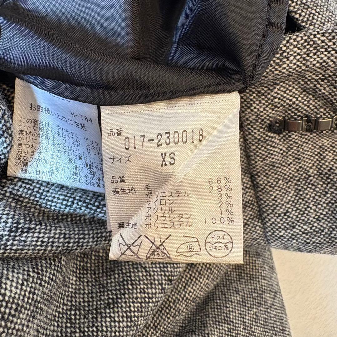 .ナチュラルビューティーベーシック テーパードパンツ グレー XS スラックス 11