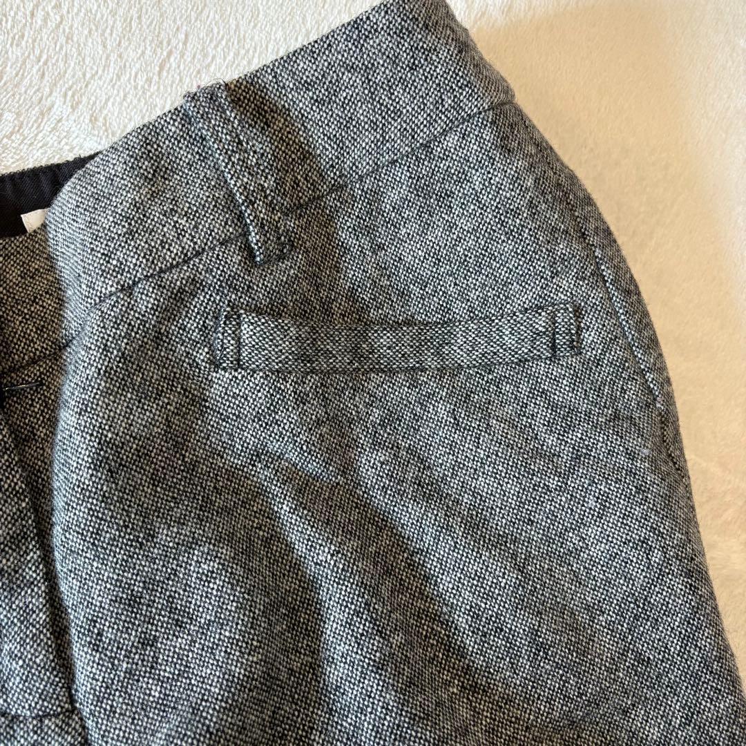 .ナチュラルビューティーベーシック テーパードパンツ グレー XS スラックス 7