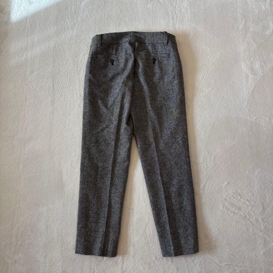 .ナチュラルビューティーベーシック テーパードパンツ グレー XS スラックス 8