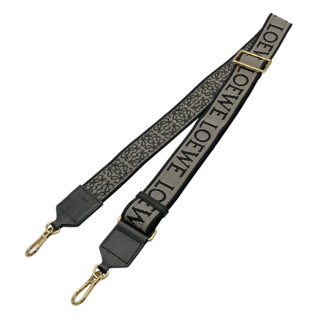 美品✨ ロエベ アナグラム ロゴ ショルダーストラップ ブラック 2