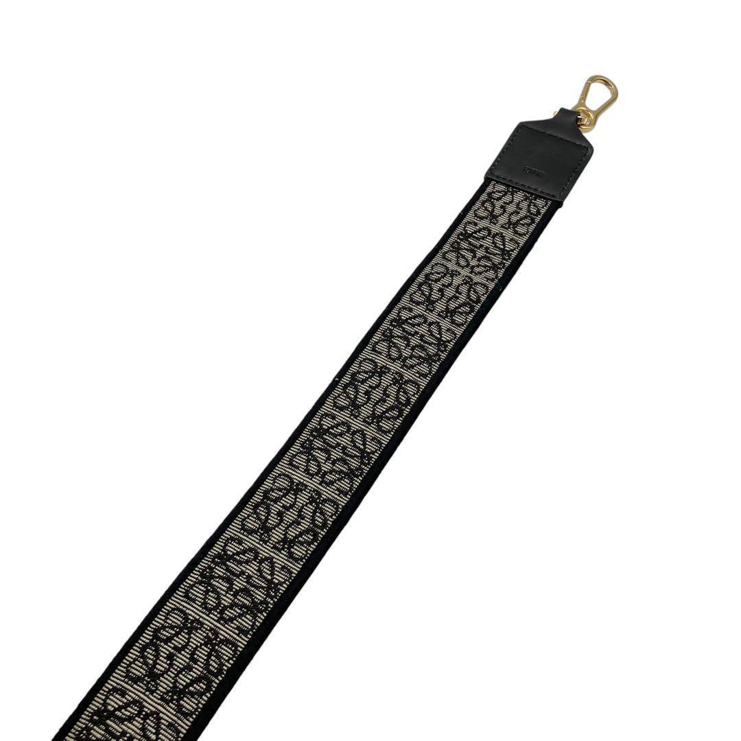 美品✨ ロエベ アナグラム ロゴ ショルダーストラップ ブラック 6