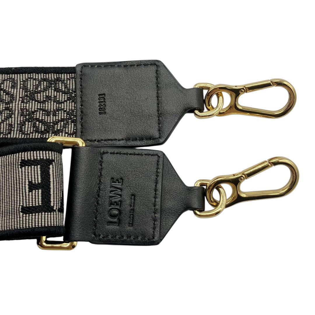 美品✨ ロエベ アナグラム ロゴ ショルダーストラップ ブラック 8