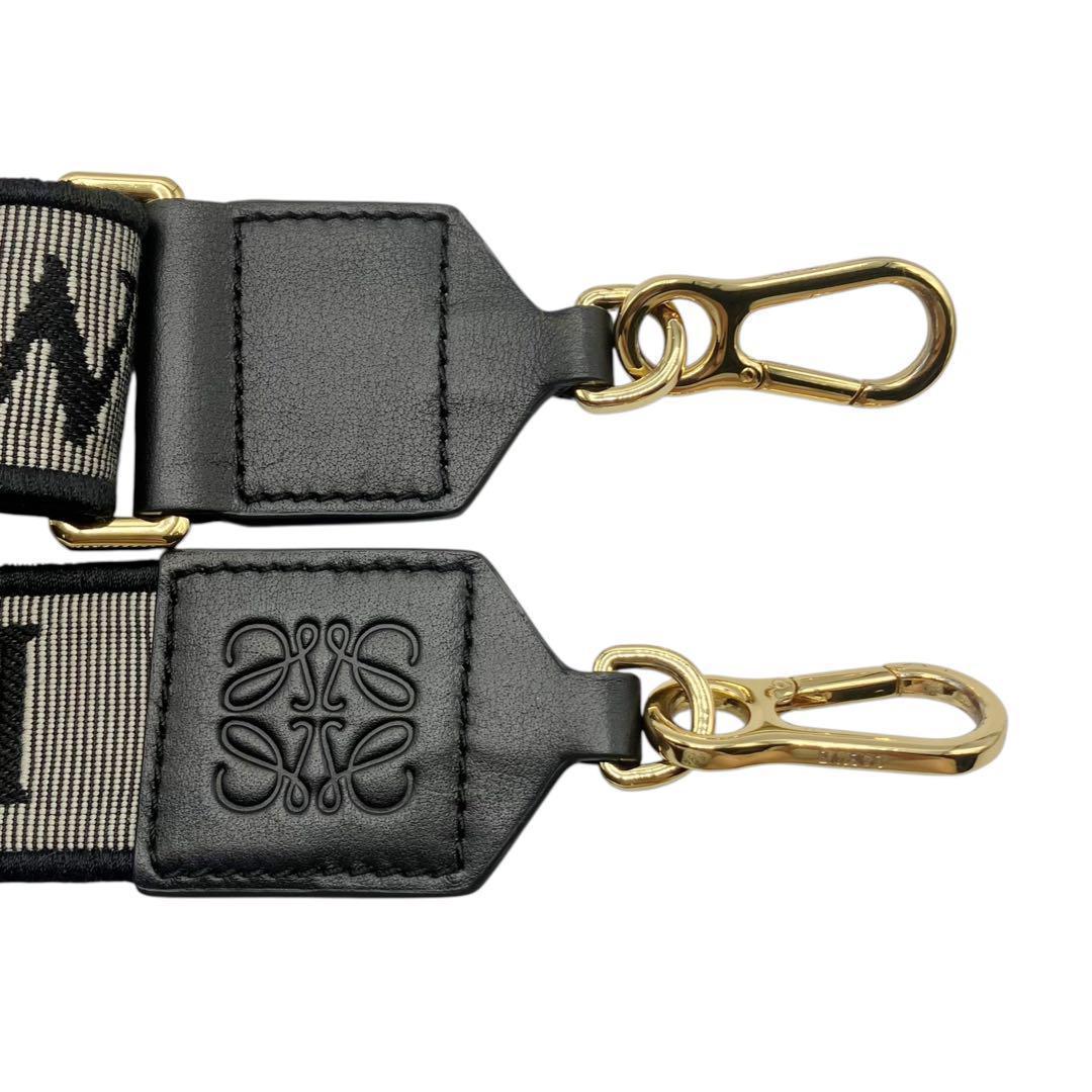 美品✨ ロエベ アナグラム ロゴ ショルダーストラップ ブラック 9