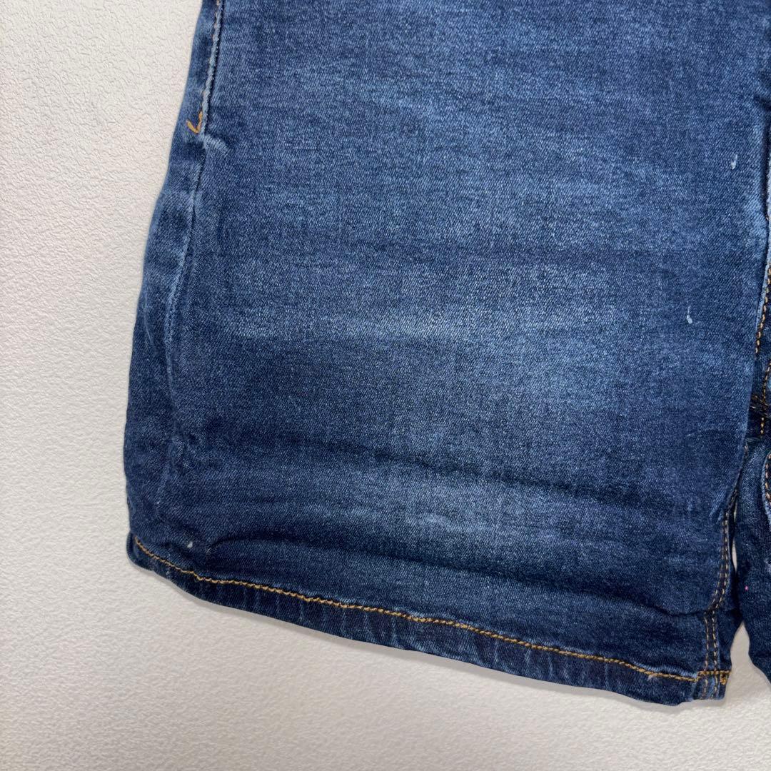 OZOC デニムショートパンツ XS ダークブルーストレッチ有d786 5
