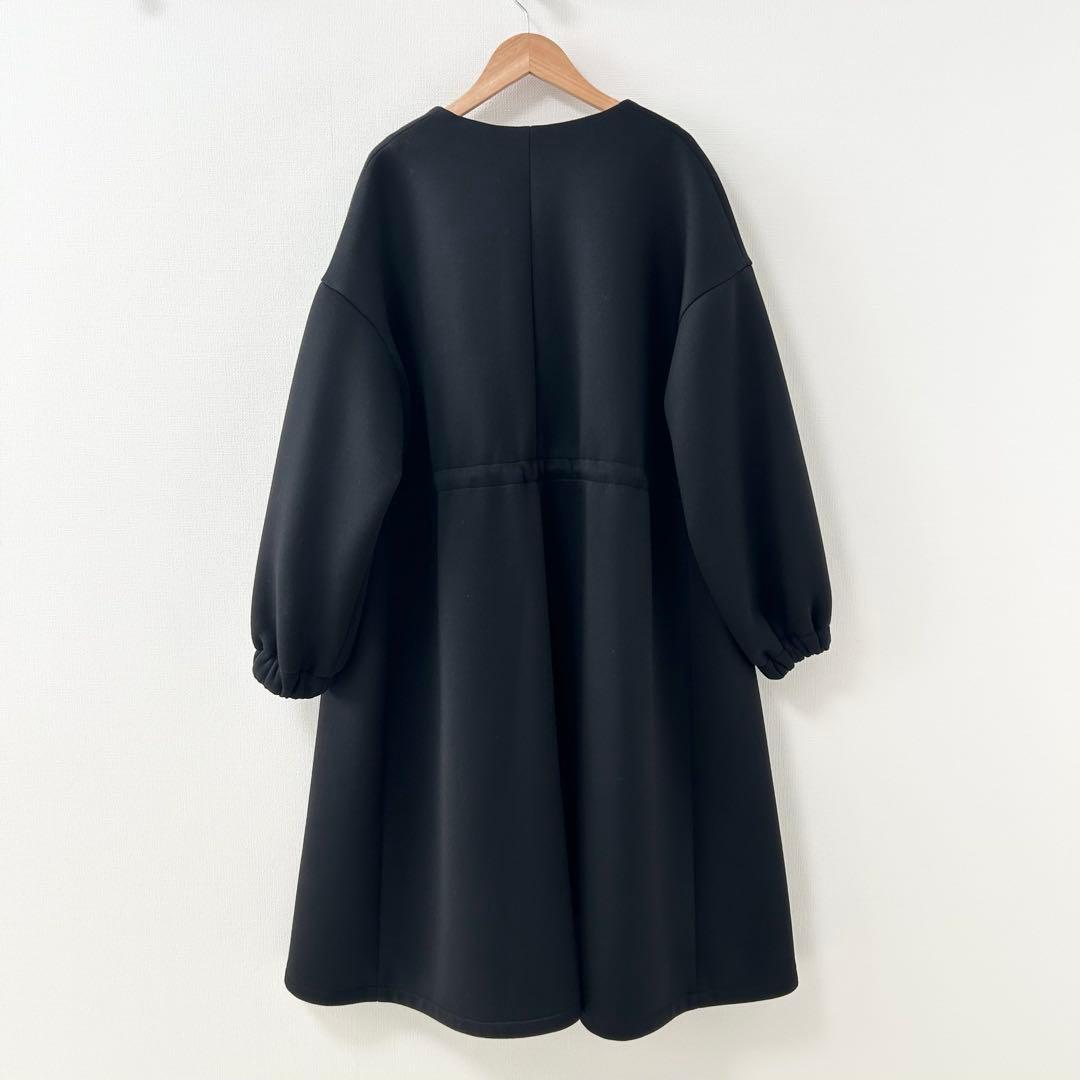 BEARDSLEY ビアズリー　ダンボールギャザーコート　ブラック 2