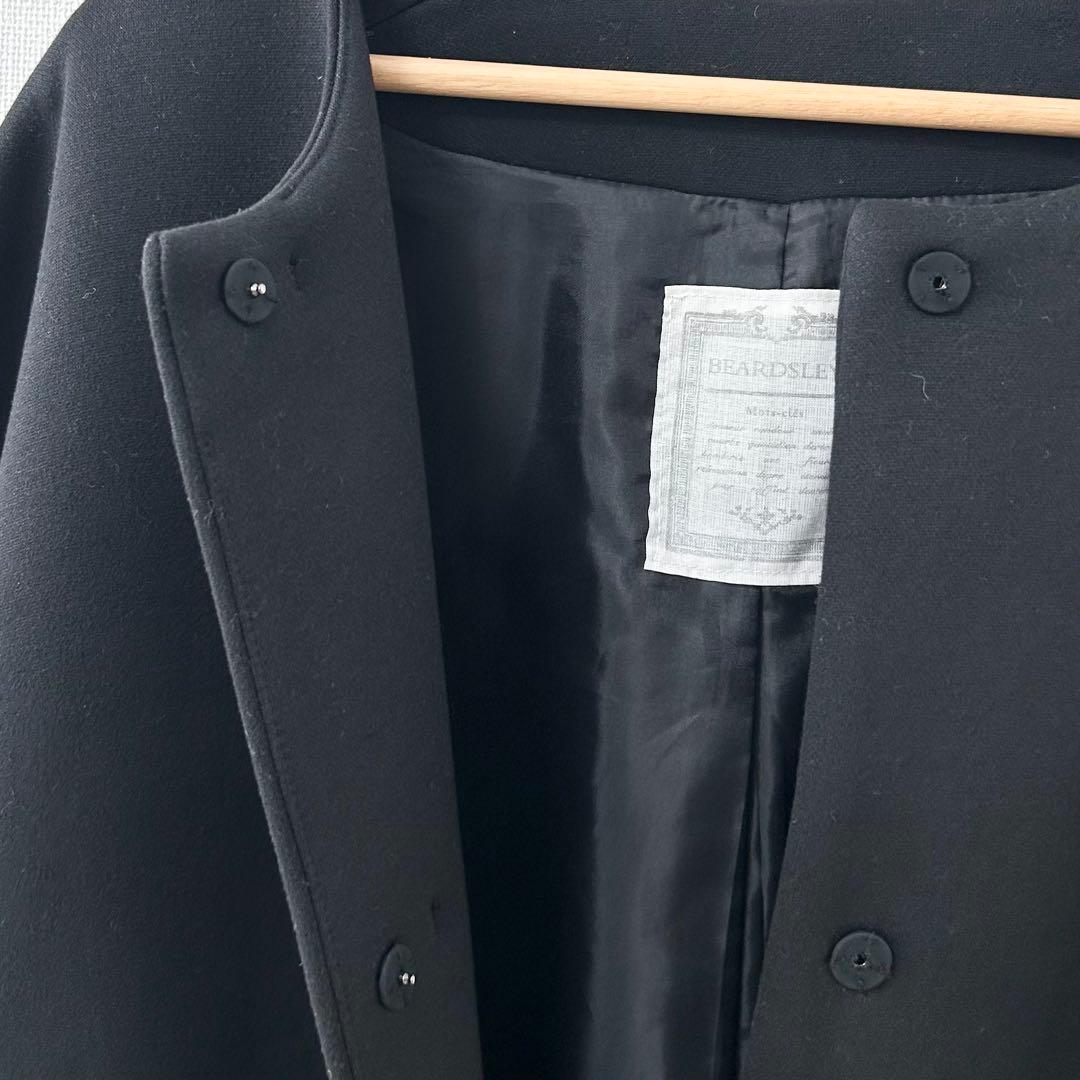 BEARDSLEY ビアズリー　ダンボールギャザーコート　ブラック 4