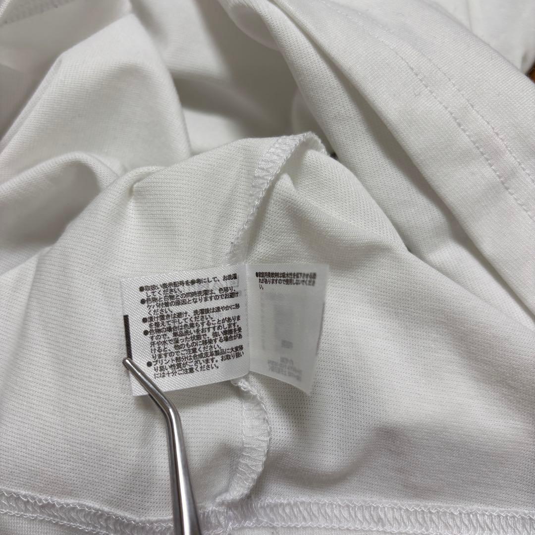 adidasホワイト Tシャツ L半袖ロゴトレーニングウェアd652 18