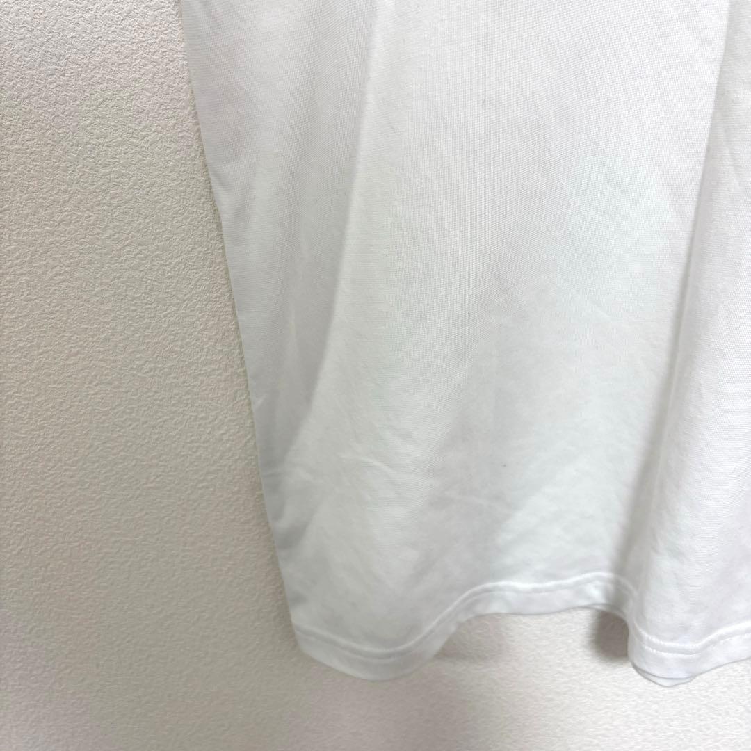 adidasホワイト Tシャツ L半袖ロゴトレーニングウェアd652 6