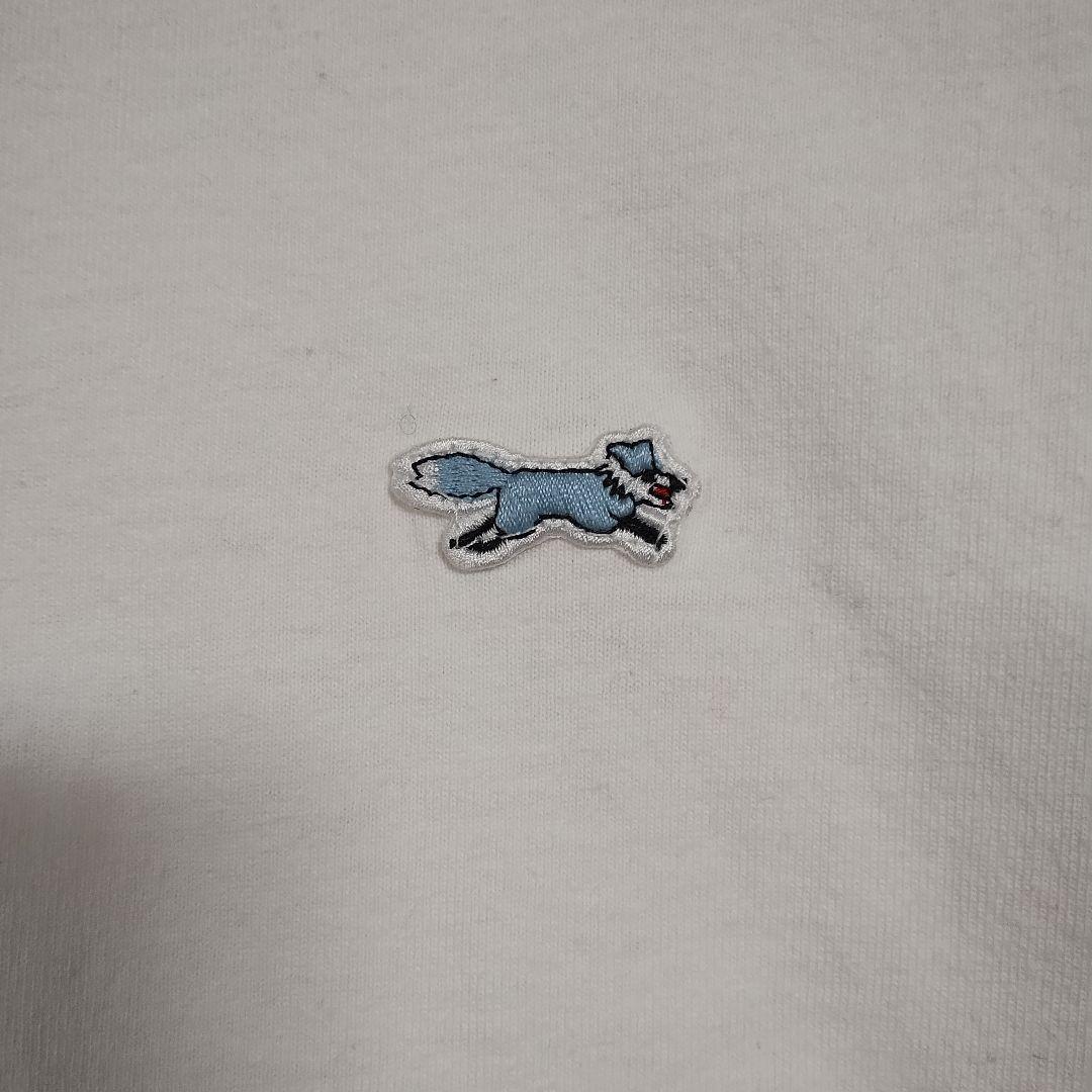 コーエン coen 青い狐 ポイント刺繍 ホワイト長袖Tシャツ M カジュアル 2