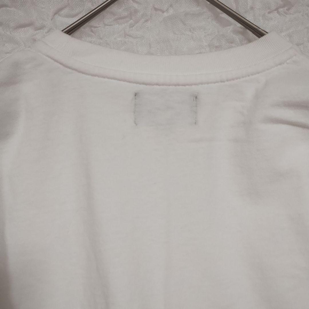 コーエン coen 青い狐 ポイント刺繍 ホワイト長袖Tシャツ M カジュアル 7