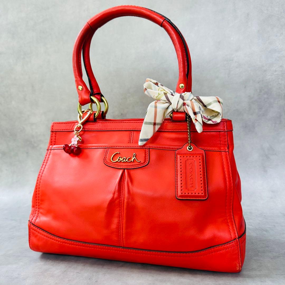 Y2K COACH Ashley RED Leather Handbag