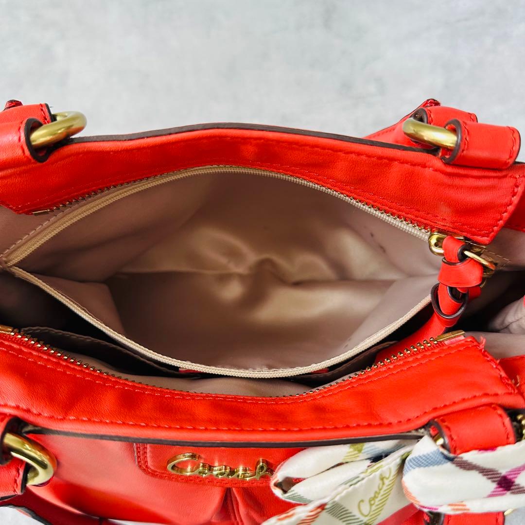 Y2K COACH Ashley RED Leather Handbag 15