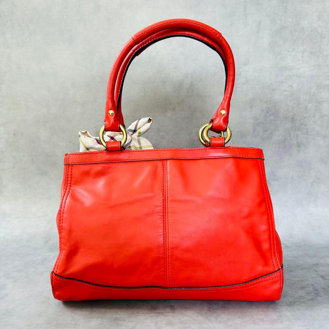 Y2K COACH Ashley RED Leather Handbag 3