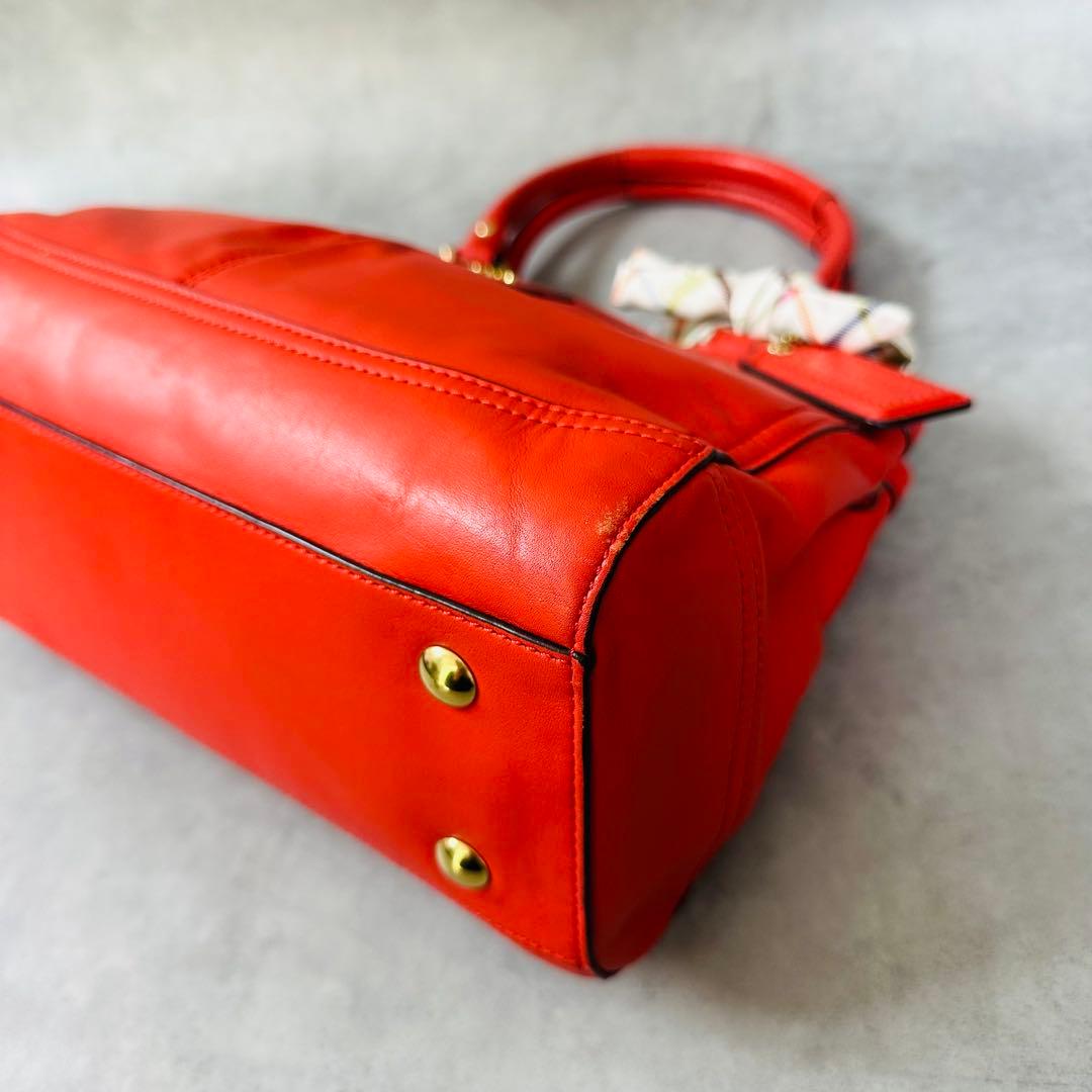 Y2K COACH Ashley RED Leather Handbag 9