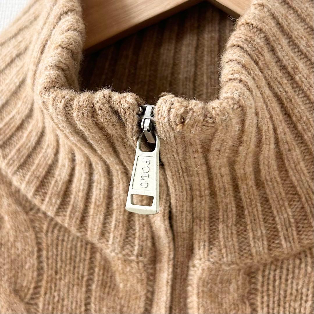 ラルフローレン　ハーフジップニット　ケーブルニット　ポニー刺繍　カシミヤ 4