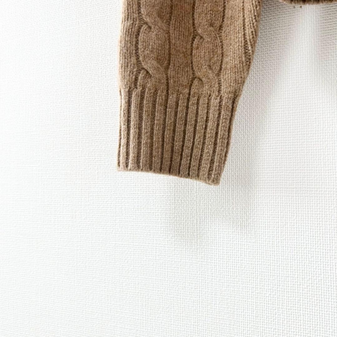 ラルフローレン　ハーフジップニット　ケーブルニット　ポニー刺繍　カシミヤ 6