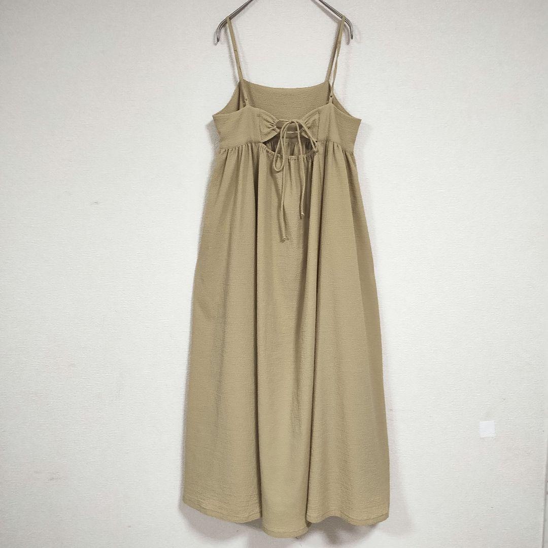ローリーズファーム ベージュ スリーブレス オールインワン オーバーサイズ
