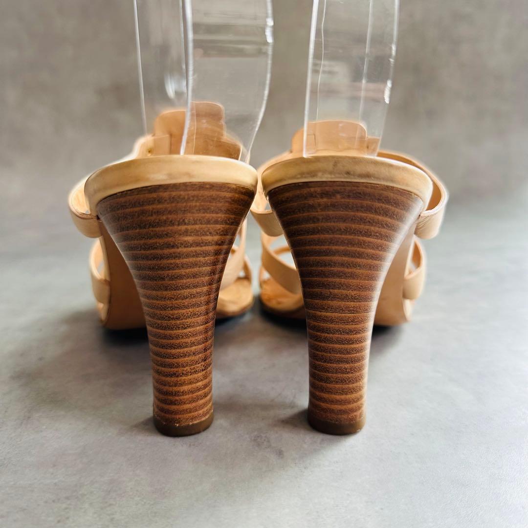 Salvatore Ferragamo ヴァラ　3連　レザー　ミュール　サンダル 7