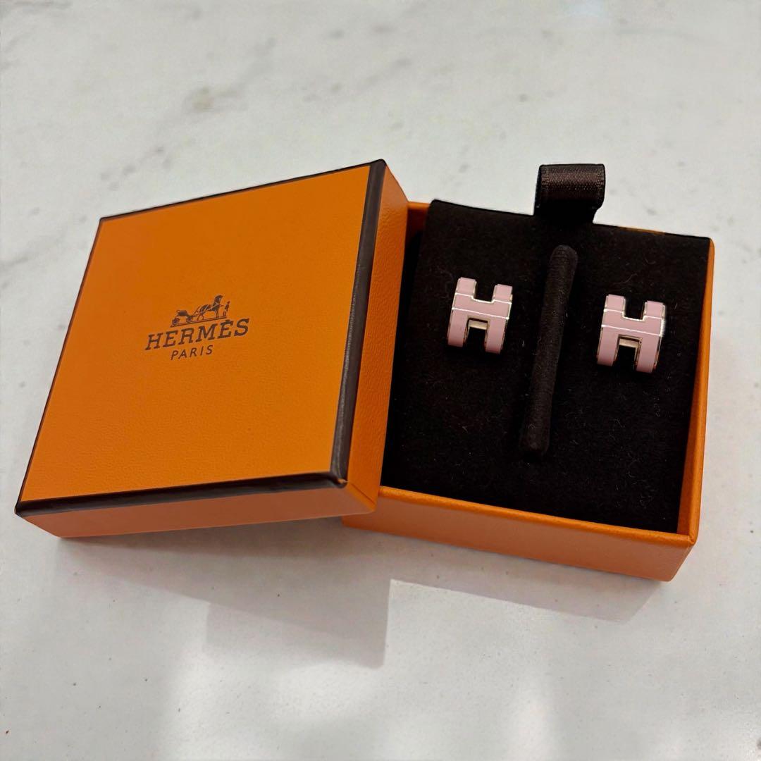 ⭐️美品⭐️ エルメス ポップアッシュ ピアス ピンク × ゴールド