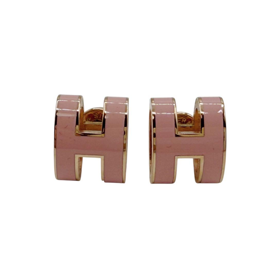 ⭐️美品⭐️ エルメス ポップアッシュ ピアス ピンク × ゴールド 2