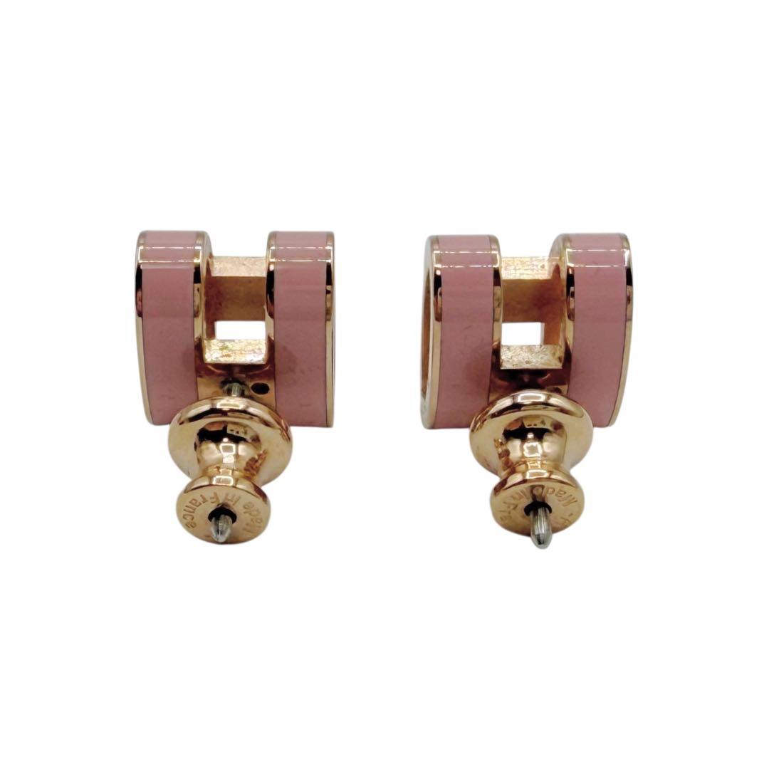 ⭐️美品⭐️ エルメス ポップアッシュ ピアス ピンク × ゴールド 3