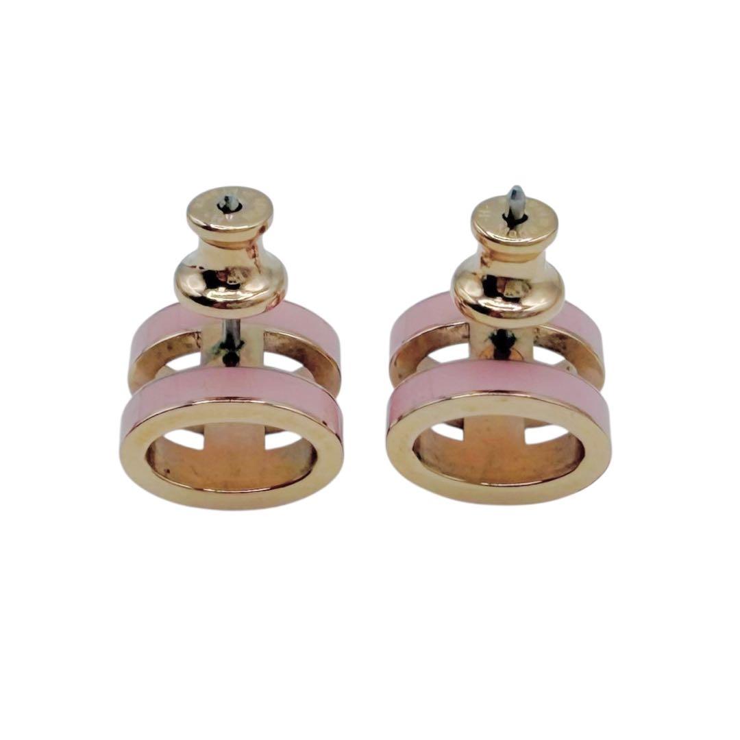 ⭐️美品⭐️ エルメス ポップアッシュ ピアス ピンク × ゴールド 4