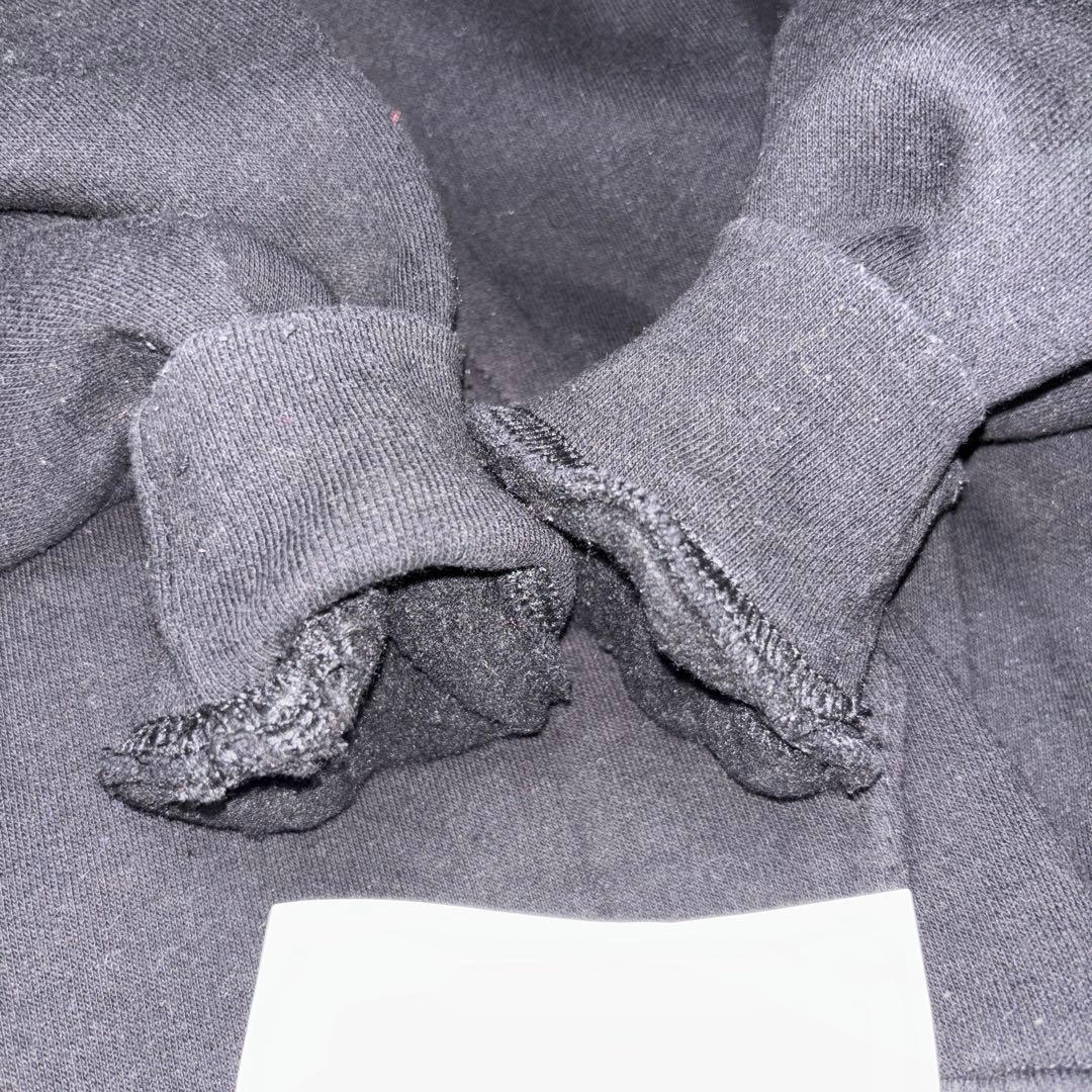 Sun Active ロゴ ブラックパーカー フーディS Y2K d689 13