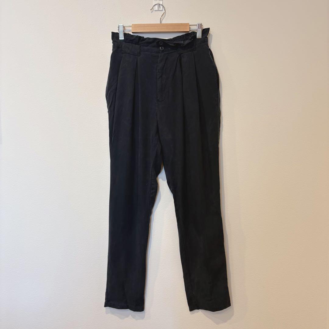 シンプリシテェ スラックス テーパード 黒 ブラック　M カジュアル　無地