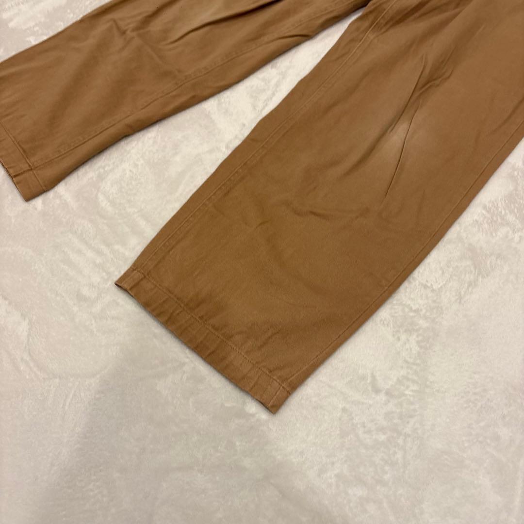 .NICE CLAUP テーパードパンツ 茶 ブラウン　M チノパン　無地 3