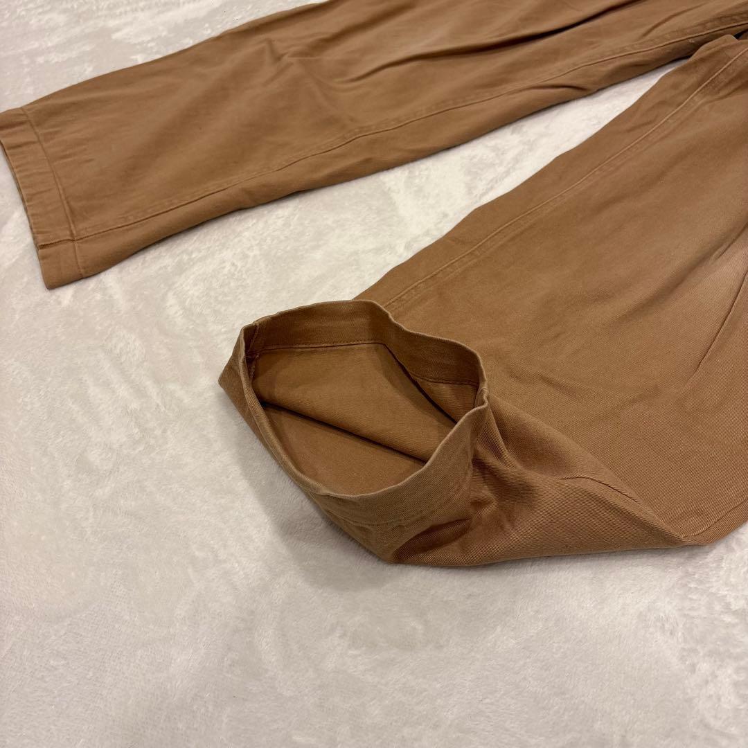 .NICE CLAUP テーパードパンツ 茶 ブラウン　M チノパン　無地 4