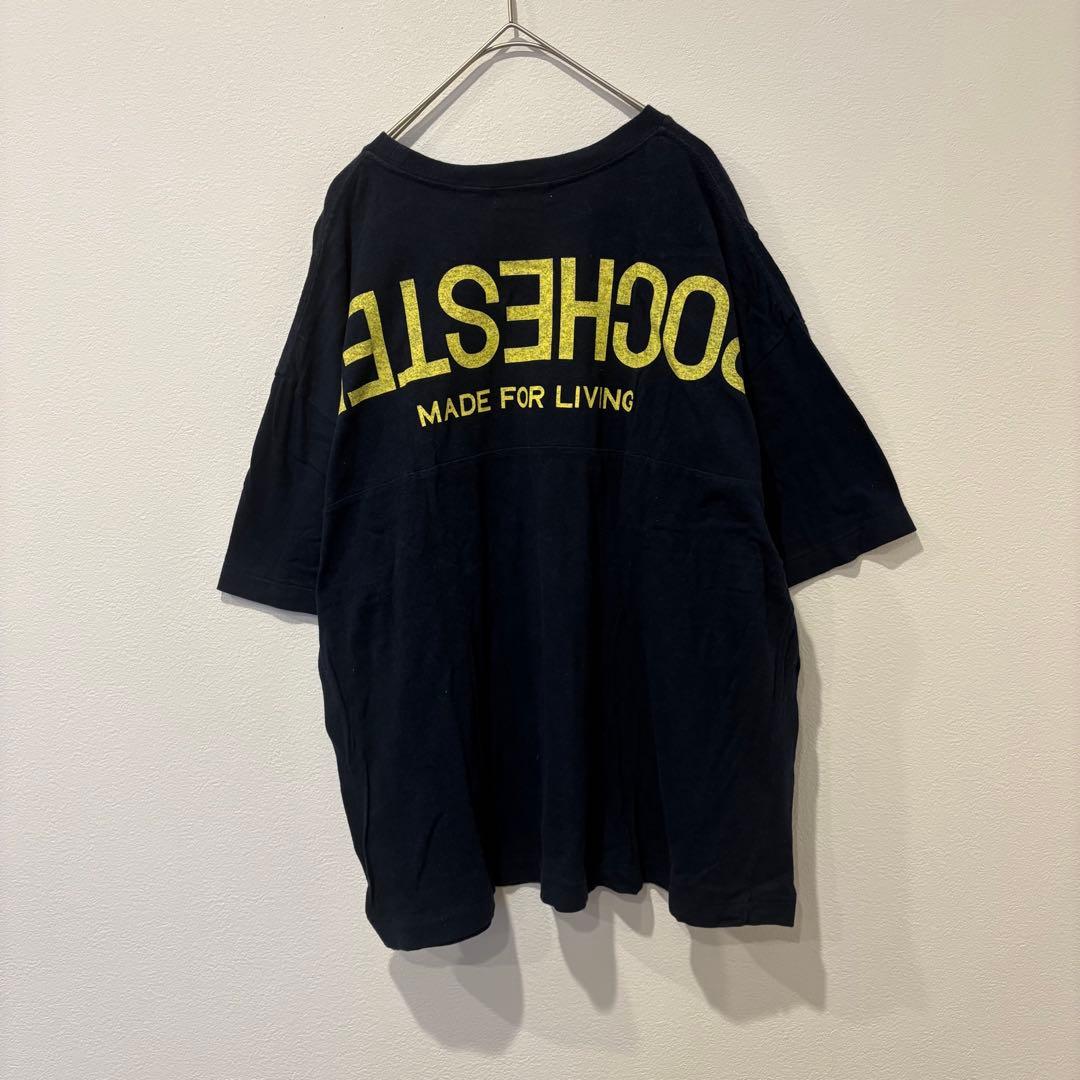 ニコアンド 半袖Tシャツ ビッグシルエット ロゴ 紺色　ネイビー M 無地 5