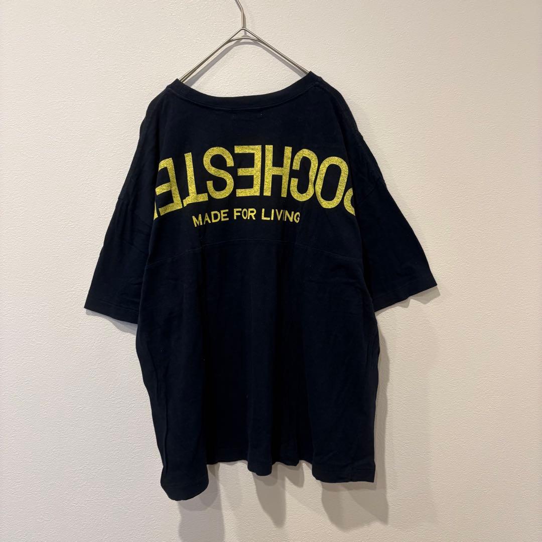 ニコアンド 半袖Tシャツ ビッグシルエット ロゴ 紺色　ネイビー M 無地 6