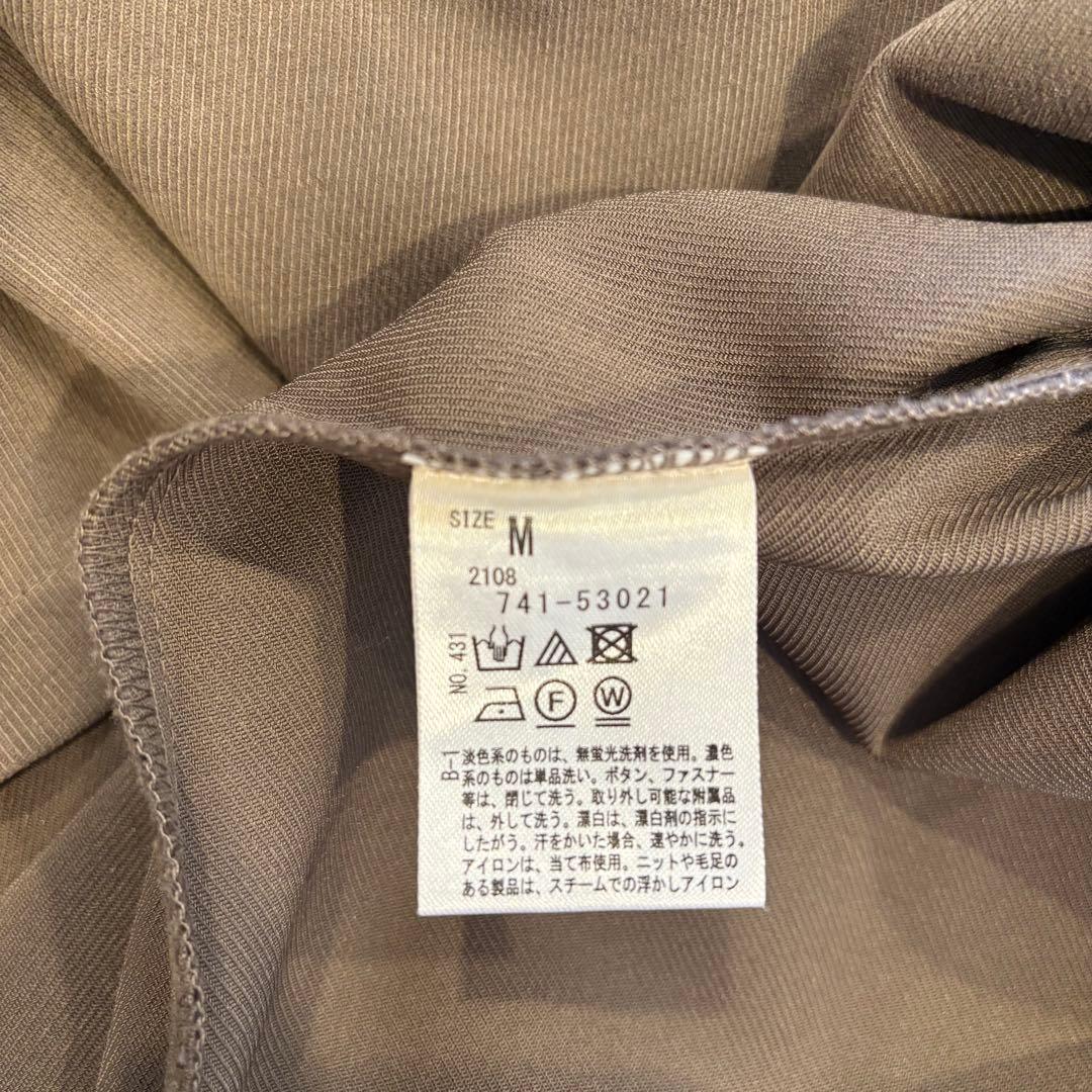 ドレスキップ サロペットワンピース　Vネック　茶　ブラウン　Mサイズ　ロング丈 7