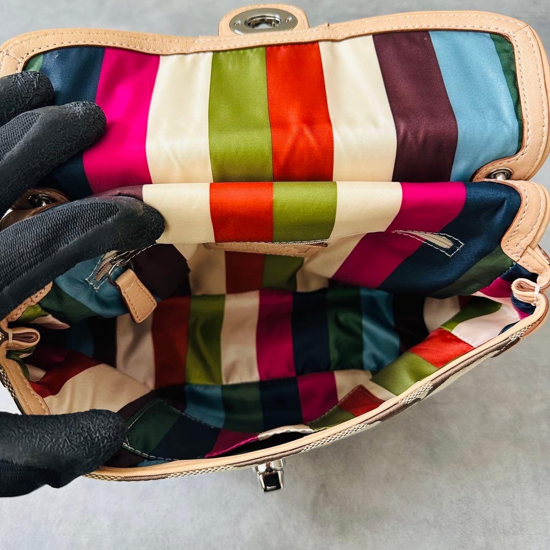 Y2K COACH Willis Signature Turn Lock bag 11