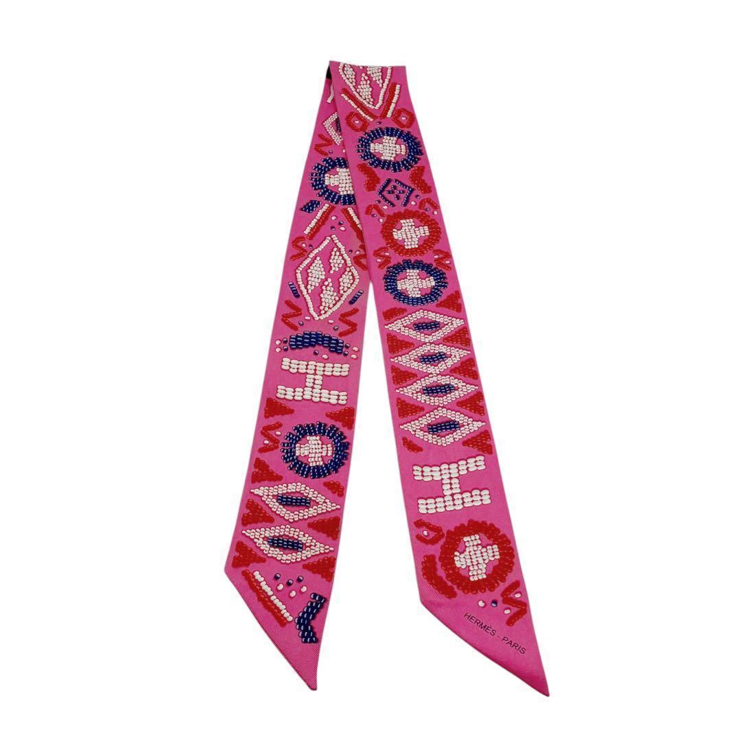 良品✨ エルメス ツイリー ケリーアンペルル スカーフ ピンク