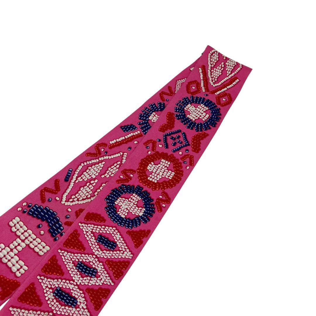 良品✨ エルメス ツイリー ケリーアンペルル スカーフ ピンク 6