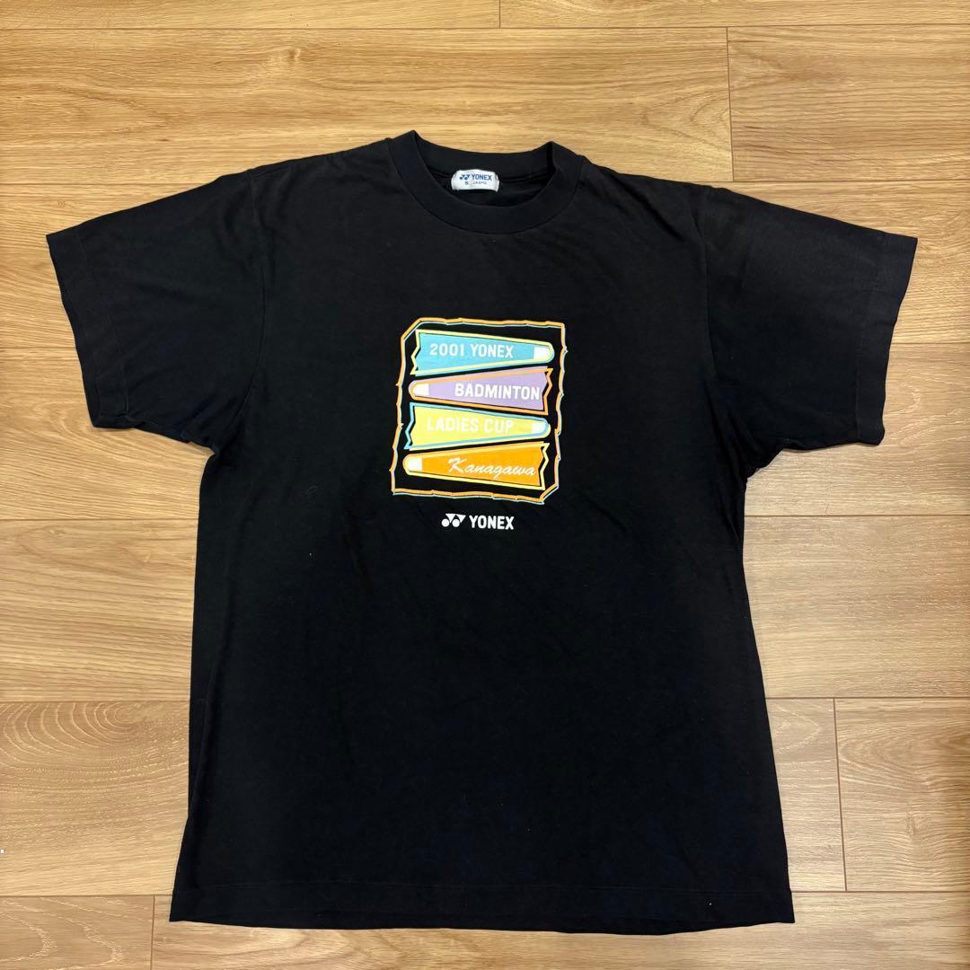 .ヨネックス 大会記念　半袖Tシャツ　黒　ブラック S 男女着用可　テニス