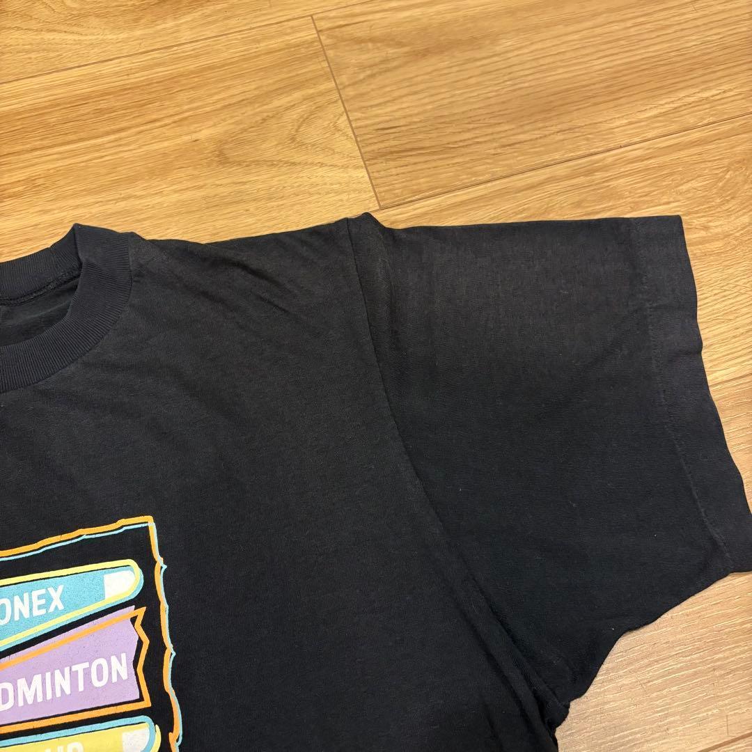 .ヨネックス 大会記念　半袖Tシャツ　黒　ブラック S 男女着用可　テニス 4