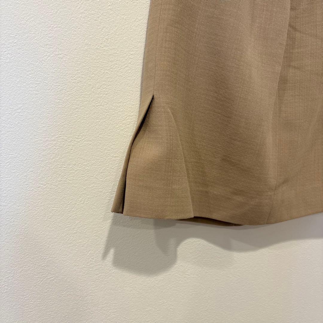 アンタイトル タイトスカート ひざ丈 ベージュ 9号 M相当 ウール 上品 2