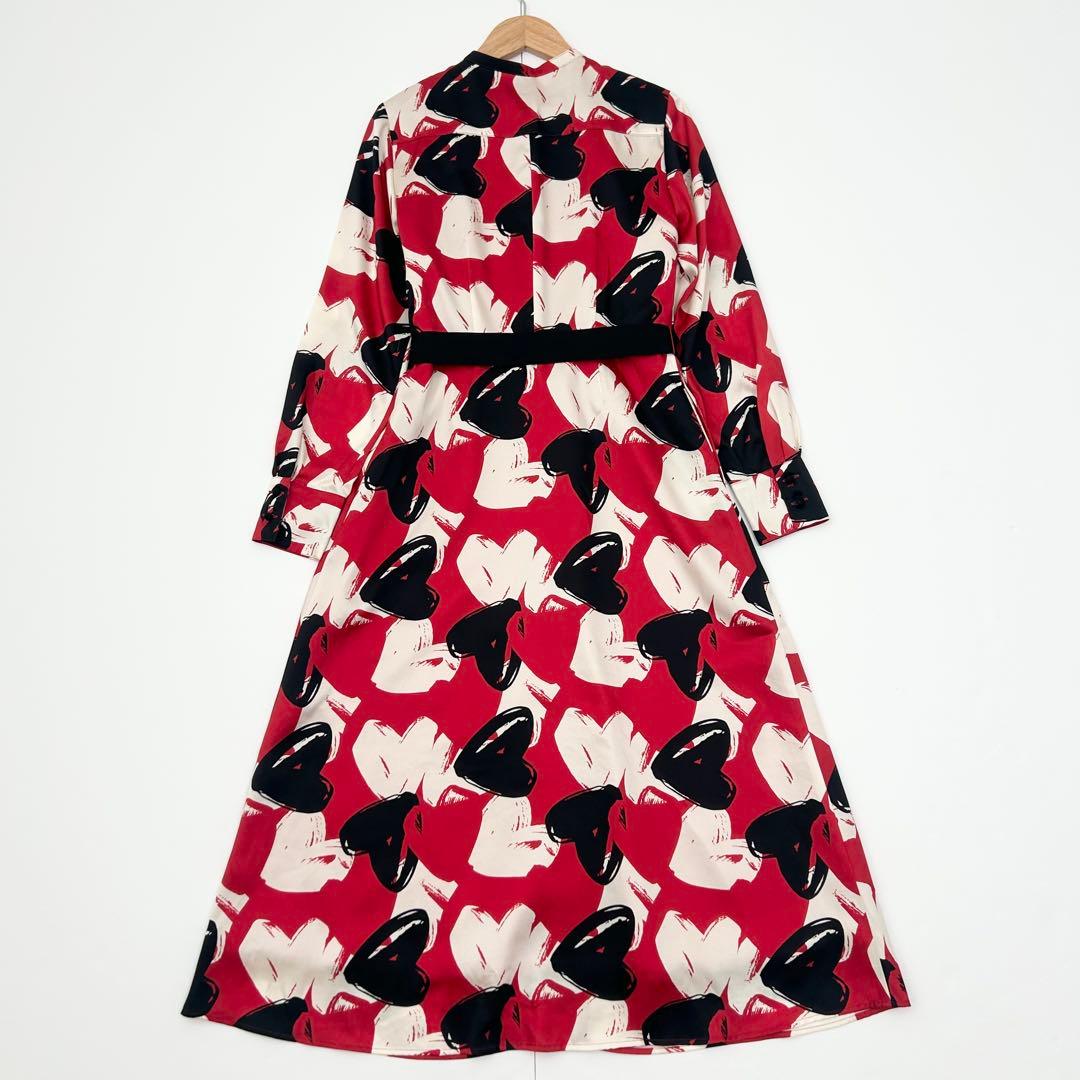 LOULOU WILLOUGHBY ルルウィルビー　ハートプリントワンピース　1 2