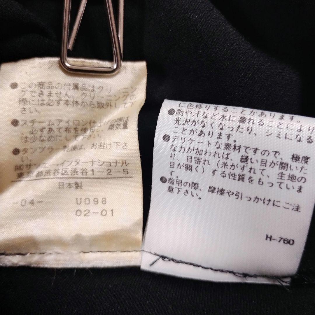 barbie バービー リボン付きブラックキャミ 3段フリルドレス S ボタン 11