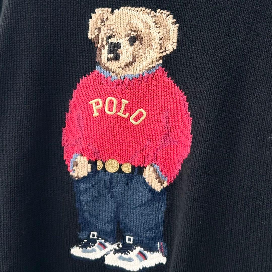 美品✨ラルフローレン　ポロベアニット　ブラック　XS 3